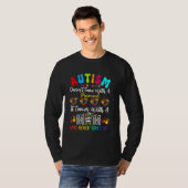 Autism Awareness 2025 heeft geen handleiding T-shirt (Voorkant volledig)