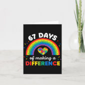 Autism Awareness 67 Days Of Making A Difference 6  Kaart (Voorkant)