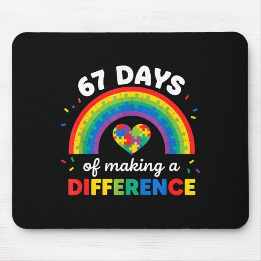 Autism Awareness 67 Days Of Making A Difference 6  Muismat (Voorkant)