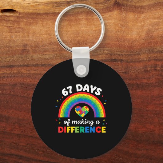 Autism Awareness 67 Days Of Making A Difference 6  Sleutelhanger (Voorkant)