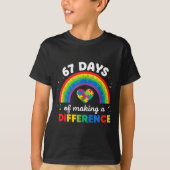 Autism Awareness 67 Days Of Making A Difference 6  T-shirt (Voorkant)