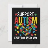 Autism awareness aankondiging (Voorkant)