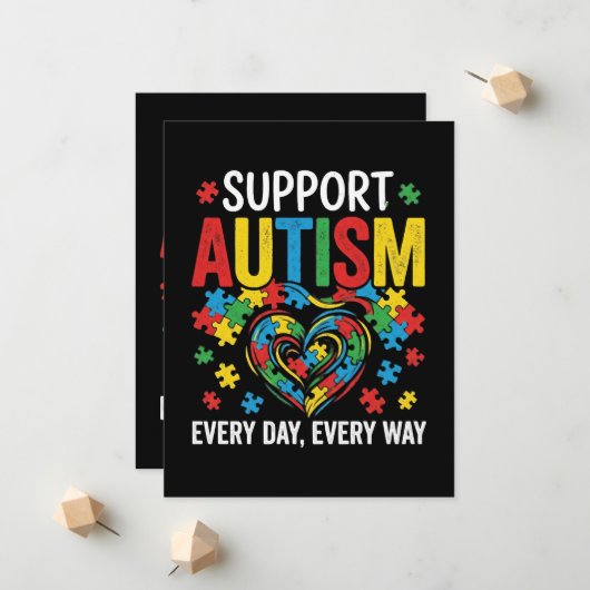 Autism awareness aankondiging (Voorkant / Achterkant in situ)