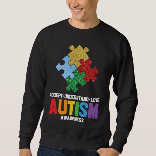 Autism Awareness Accept Understand Love Autism Awa Trui (Voorkant)