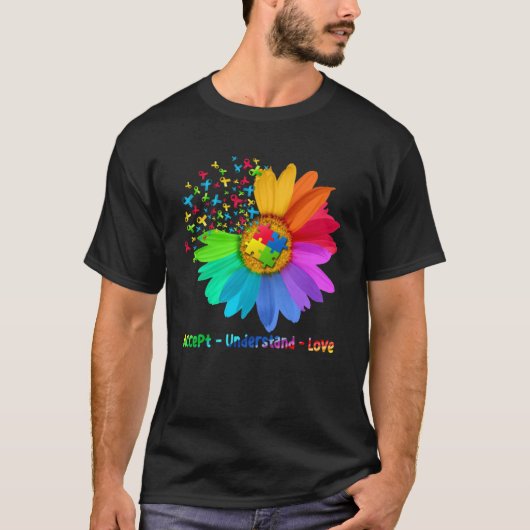 Autism Awareness Accept Understand Love Autism Mo T-shirt (Voorkant)
