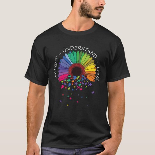 Autism Awareness Accept Understand Love Support Au T-shirt (Voorkant)