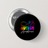 Autism Awareness Acceptance Infinity Symbol Advoca Ronde Button 5,7 Cm (Voorkant /achterkant)