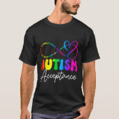 Autism Awareness Acceptance Infinity Symbol Advoca T-shirt (Voorkant)