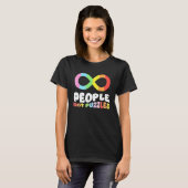 Autism Awareness Acceptance People Not Puzzles Wom T-shirt (Voorkant volledig)