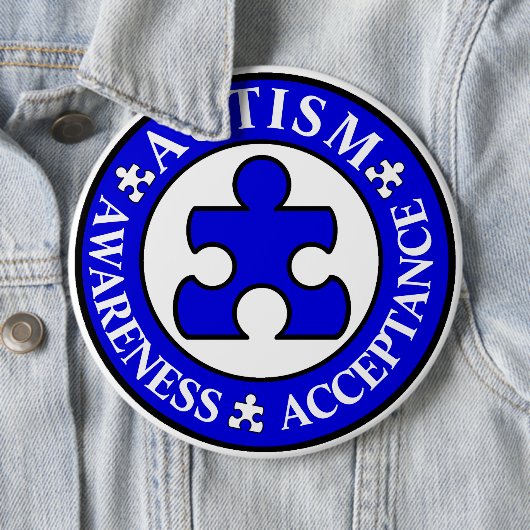 Autism Awareness Acceptatie Pin Ronde Button 6,0 Cm (In situ)