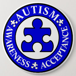 Autism Awareness Acceptatie Pin Ronde Button 6,0 Cm