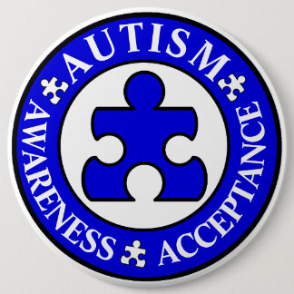 Autism Awareness Acceptatie Pin Ronde Button 6,0 Cm