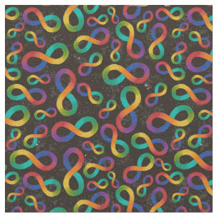 Autism Awareness Acceptation Infinity Rainbow Loop Stof