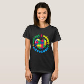 Autism Awareness Accepteren Advocate aanpassen T-shirt (Voorkant volledig)