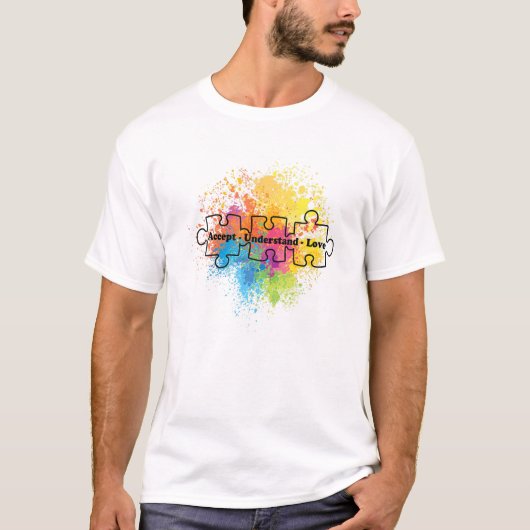 Autism Awareness Accepteren Begrijpen Liefde Suppo T-shirt (Voorkant)