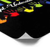 Autism Awareness Accepteren Begrip van Love Autism Poster (Hoek)