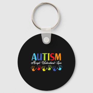 Autism Awareness Accepteren Begrip van Love Autism Sleutelhanger