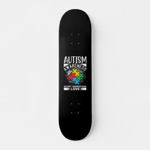 Autism Awareness Accepteren Begrip van Love Persoonlijk Skateboard