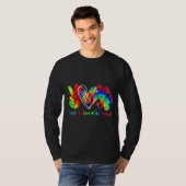 Autism Awareness Accepteren T-shirt (Voorkant volledig)
