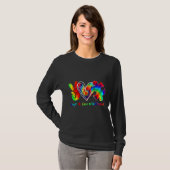 Autism Awareness Accepteren T-shirt (Voorkant volledig)