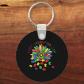 Autism Awareness Accepteren Understanding Love Asb Sleutelhanger (Voorkant)