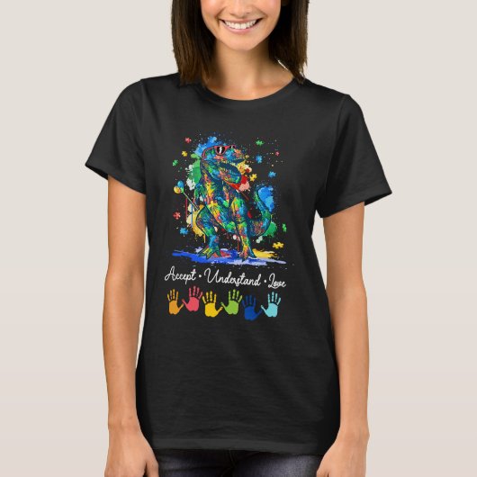 Autism Awareness Accepteren Understanding Love Din T-shirt (Voorkant)