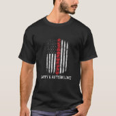 Autism Awareness American Flag Unity T-Shirt (Voorkant)