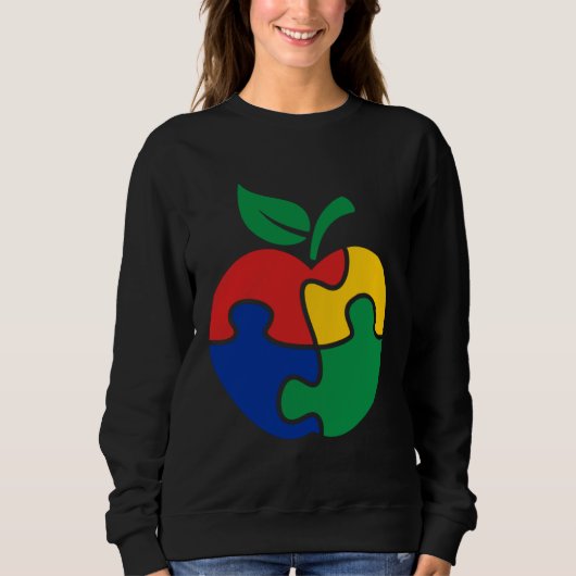 Autism Awareness Apple puzzle Autism Trui (Voorkant)
