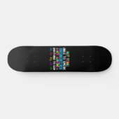 Autism Awareness - ASD Motivational Autism Warrior Persoonlijk Skateboard (Horizontaal)