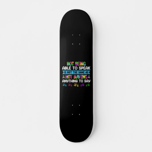 Autism Awareness - ASD Motivational Autism Warrior Persoonlijk Skateboard (Voorkant)
