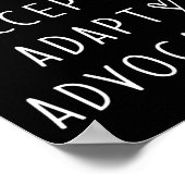 Autism Awareness Autism Accept Advocate Advocate Poster (Hoek)