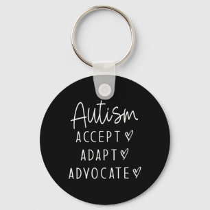 Autism Awareness Autism Accept Advocate Advocate Sleutelhanger