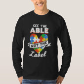 Autism Awareness Autism Disability Support Sped T-shirt (Voorkant)