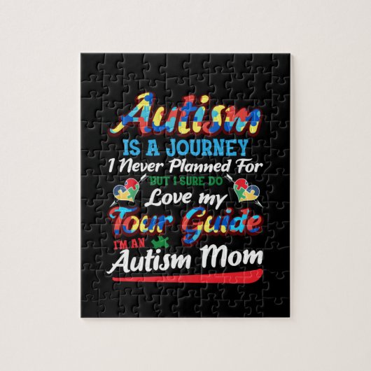 Autism Awareness Autism Mom Puzzle Piece Autistic Legpuzzel (Verticaal)