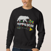 Autism Awareness Autism Momma Bear Support Autism Trui (Voorkant)