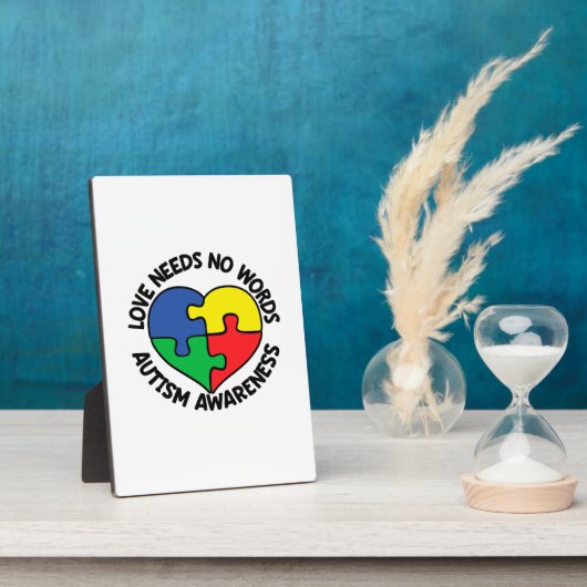 Autism Awareness Autistic Caregiver Fotoplaat (Zijkant)