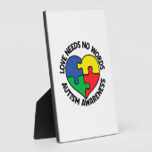 Autism Awareness Autistic Caregiver Fotoplaat (Zijkant)