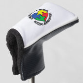 Autism Awareness Autistic Caregiver Golfheadcover (3/4 voorkant)