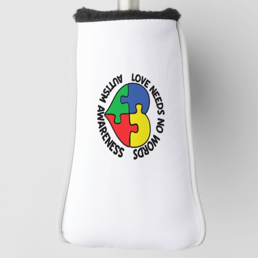 Autism Awareness Autistic Caregiver Golfheadcover (Draai 90)