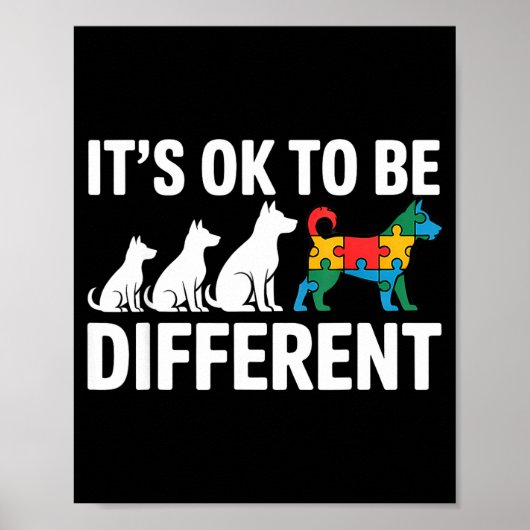 Autism awareness autistic poster (Voorkant)