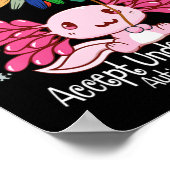 Autism awareness , axolotl lovers T-Shirt134 Poster (Hoek)