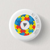 Autism Awareness Badge (small) Ronde Button 3,2 Cm (Voorkant)