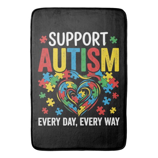 Autism awareness badmat (Voorkant Verticaal)