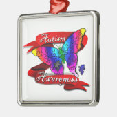 Autism Awareness Banner Metalen Ornament (Links)