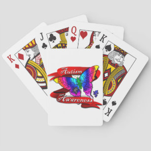Autism Awareness Banner Pokerkaarten