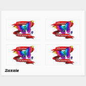 Autism Awareness Banner Rechthoekige Sticker (Vel)