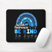 Autism Awareness Be Kind Asl Hand Sign Language  Muismat (Met muis)