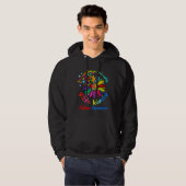Autism Awareness   Be Kind Puzzle Heart Kindness Hoodie (Voorkant volledig)