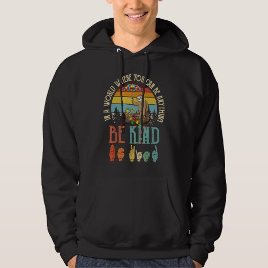 Autism Awareness Be Kind Special Education Teacher Hoodie (Voorkant)