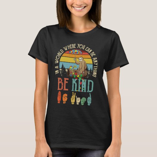 Autism Awareness Be Kind Special Education Teacher T-shirt (Voorkant)